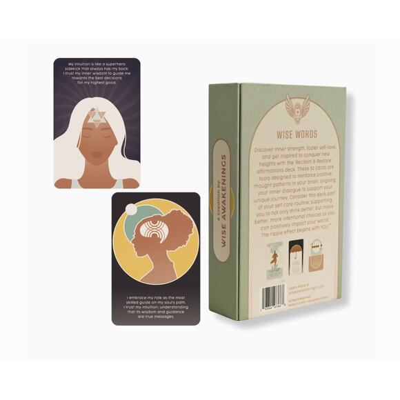 NEW Wise Words Reclaim & Restore Affirmation Cards for Healing, Self Love/Care! - Picture 4 of 5